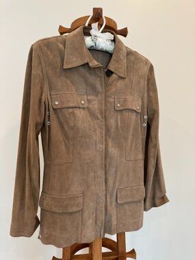 Tahari Suede Jacket size Small